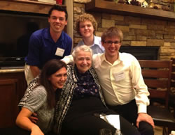 NJ Students with Millie Dresselhaus
